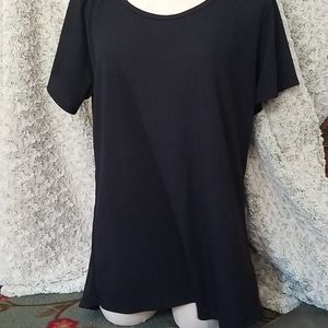 Lularoe black ribbed (classic t ) I think